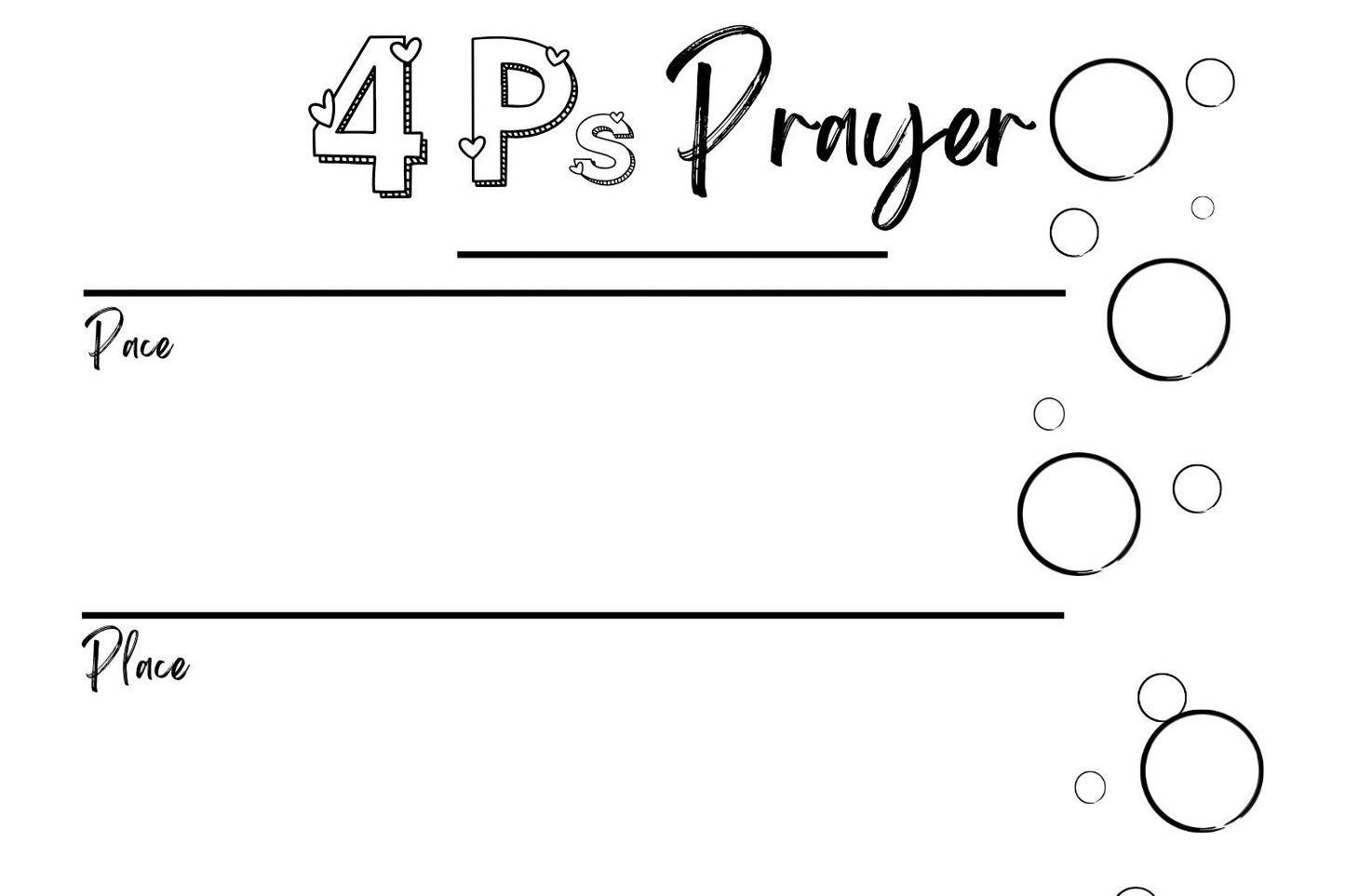 4P's Prayer Template