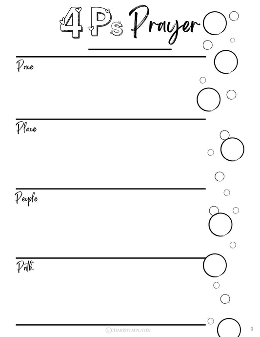 4P's Prayer Template