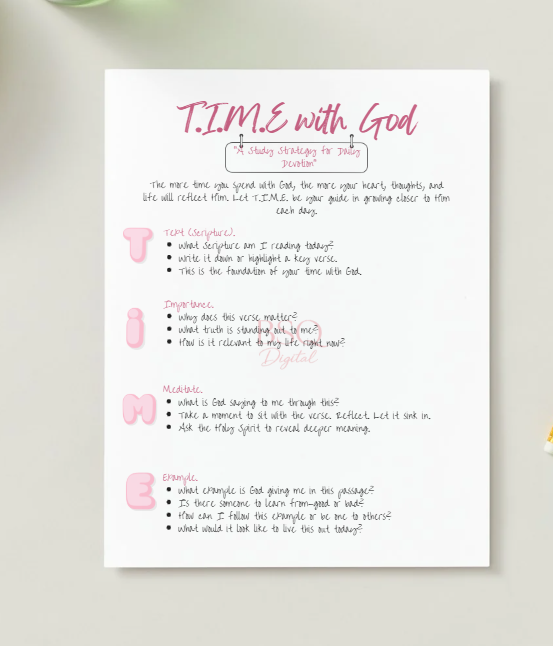 T.I.M.E. with God | Scripture Study Strategy