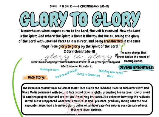 “Glory to Glory”